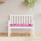 vidaXL - Tuinbankkussen - 110x50x7 - cm - stof - roze