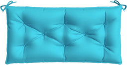 vidaXL - Tuinbankkussen - 110x50x7 - cm - stof - turquoise