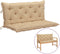 vidaXL - Tuinbankkussen - 120x(50+50)x7 - cm - oxford - stof - beige