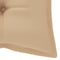 vidaXL - Tuinbankkussen - 120x(50+50)x7 - cm - oxford - stof - beige