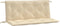 vidaXL - Tuinbankkussen - 120x(50+50)x7 - cm - oxford - stof - beige