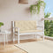 vidaXL - Tuinbankkussen - 120x(50+50)x7 - cm - oxford - stof - beige