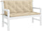 vidaXL - Tuinbankkussen - 120x(50+50)x7 - cm - oxford - stof - beige