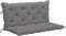 vidaXL - Tuinbankkussen - 120x(50+50)x7 - cm - oxford - stof - grijs