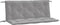 vidaXL - Tuinbankkussen - 120x(50+50)x7 - cm - oxford - stof - grijs