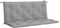 vidaXL - Tuinbankkussen - 120x(50+50)x7 - cm - oxford - stof - grijs