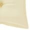 vidaXL - Tuinbankkussen - 120x(50+50)x7 - cm - oxford - stof - crèmewit