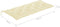 vidaXL - Tuinbankkussen - 120x(50+50)x7 - cm - oxford - stof - crèmewit