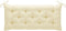 vidaXL - Tuinbankkussen - 120x(50+50)x7 - cm - oxford - stof - crèmewit
