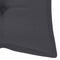 vidaXL - Tuinbankkussen - 120x(50+50)x7 - cm - oxford - stof - antracietkleurig