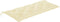 vidaXL - Tuinbankkussen - 120x(50+50)x7 - cm - oxford - stof - crèmewit
