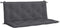 vidaXL - Tuinbankkussen - 120x(50+50)x7 - cm - oxford - stof - antracietkleurig