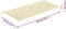 vidaXL - Tuinbankkussen - 120x(50+50)x7 - cm - oxford - stof - crèmewit