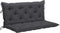 vidaXL - Tuinbankkussen - 120x(50+50)x7 - cm - oxford - stof - antracietkleurig