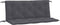 vidaXL - Tuinbankkussen - 120x(50+50)x7 - cm - oxford - stof - antracietkleurig