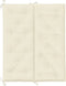 vidaXL - Tuinbankkussen - 120x(50+50)x7 - cm - oxford - stof - crèmewit
