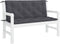 vidaXL - Tuinbankkussen - 120x(50+50)x7 - cm - oxford - stof - antracietkleurig