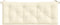 vidaXL - Tuinbankkussen - 120x(50+50)x7 - cm - oxford - stof - crèmewit