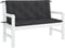 vidaXL - Tuinbankkussen - 120x(50+50)x7 - cm - oxford - stof - zwart