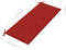 vidaXL - Tuinbankkussen - 120x50x3 - cm - oxford - stof - rood
