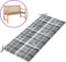 vidaXL - Tuinbankkussen - 120x50x3 - cm - oxford - stof - ruitpatroon - grijs