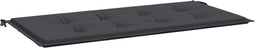 vidaXL - Tuinbankkussen - 120x50x3 - cm - oxford - stof - zwart