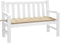 vidaXL - Tuinbankkussen - 120x50x7 - cm - oxford - stof - beige