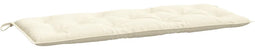 vidaXL - Tuinbankkussen - 120x50x7 - cm - oxford - stof - crèmekleurig