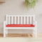 vidaXL - Tuinbankkussen - 120x50x7 - cm - oxford - stof - rood