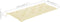 vidaXL - Tuinbankkussen - 120x50x7 - cm - oxford - stof - crèmekleurig