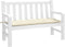 vidaXL - Tuinbankkussen - 120x50x7 - cm - oxford - stof - crèmekleurig
