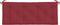 vidaXL - Tuinbankkussen - 120x50x7 - cm - oxford - stof - wijnrood