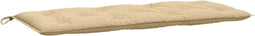 vidaXL - Tuinbankkussen - 120x50x7 - cm - stof - gemêleerd - beige