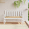 vidaXL - Tuinbankkussen - 120x50x7 - cm - stof - gemêleerd - beige