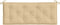 vidaXL - Tuinbankkussen - 120x50x7 - cm - stof - gemêleerd - beige