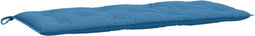 vidaXL - Tuinbankkussen - 120x50x7 - cm - stof - gemêleerd - blauw
