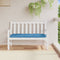 vidaXL - Tuinbankkussen - 120x50x7 - cm - stof - gemêleerd - blauw