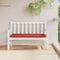 vidaXL - Tuinbankkussen - 120x50x7 - cm - stof - gemêleerd - rood