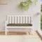 vidaXL - Tuinbankkussen - 120x50x7 - cm - stof - gemêleerd - taupe
