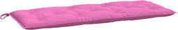 vidaXL - Tuinbankkussen - 120x50x7 - cm - stof - roze