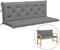 vidaXL - Tuinbankkussen - 150x(50+50)x7 - cm - oxford - stof - grijs