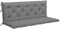 vidaXL - Tuinbankkussen - 150x(50+50)x7 - cm - oxford - stof - grijs