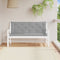 vidaXL - Tuinbankkussen - 150x(50+50)x7 - cm - oxford - stof - grijs