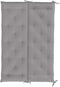 vidaXL - Tuinbankkussen - 150x(50+50)x7 - cm - oxford - stof - grijs