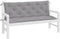 vidaXL - Tuinbankkussen - 150x(50+50)x7 - cm - oxford - stof - grijs