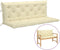 vidaXL - Tuinbankkussen - 150x(50+50)x7 - cm - oxford - stof - crèmewit