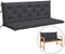vidaXL - Tuinbankkussen - 150x(50+50)x7 - cm - oxford - stof - antracietkleurig