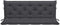 vidaXL - Tuinbankkussen - 150x(50+50)x7 - cm - oxford - stof - antracietkleurig