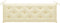 vidaXL - Tuinbankkussen - 150x(50+50)x7 - cm - oxford - stof - crèmewit