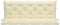 vidaXL - Tuinbankkussen - 150x(50+50)x7 - cm - oxford - stof - crèmewit